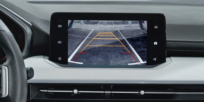 Vista asistente estacionamiento del Chevrolet Sail