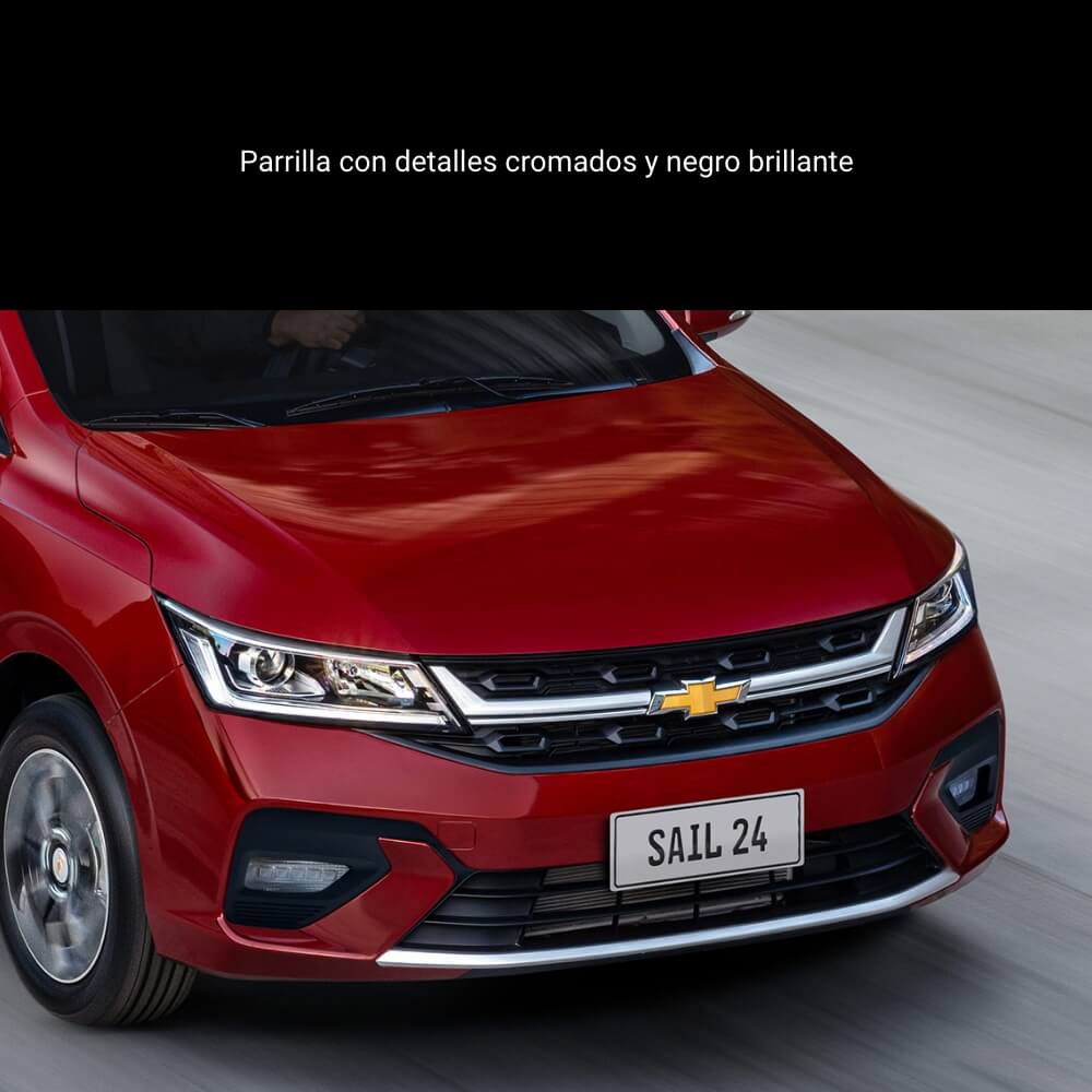 Óptica delantera del Chevrolet Sail