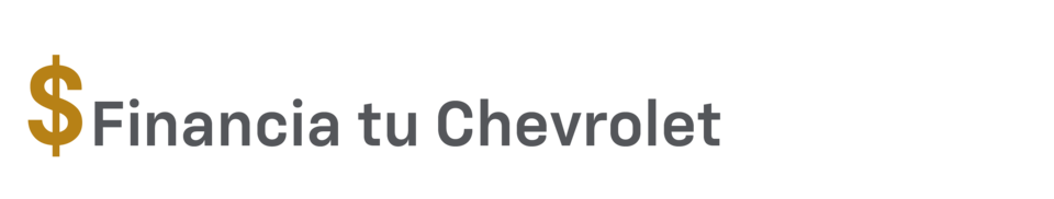 Opción de financiamiento para la Chevrolet Traverse 2025 con ícono de símbolo de dólar en color dorado