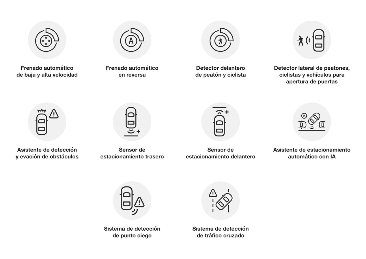 Ícono del sistema de frenos de la Chevrolet Tahoe 2025 que representa control y seguridad en carretera y off-road