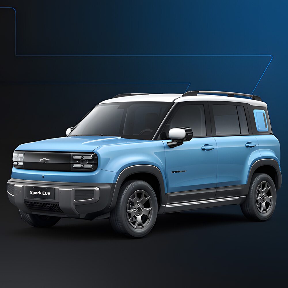 Chevrolet Spark EUV color Azul Aqua