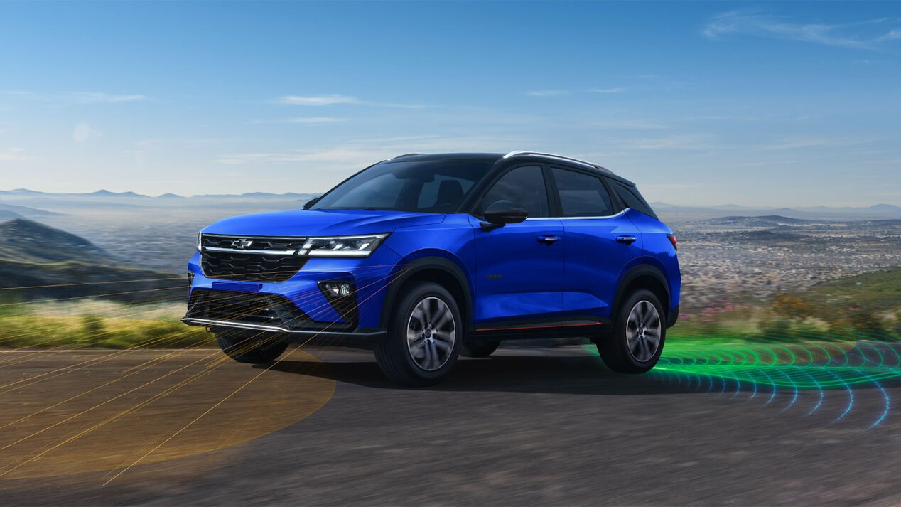 Despliegue del sistema de seguridad Chevrolet Intelligent Driving de la Groove.