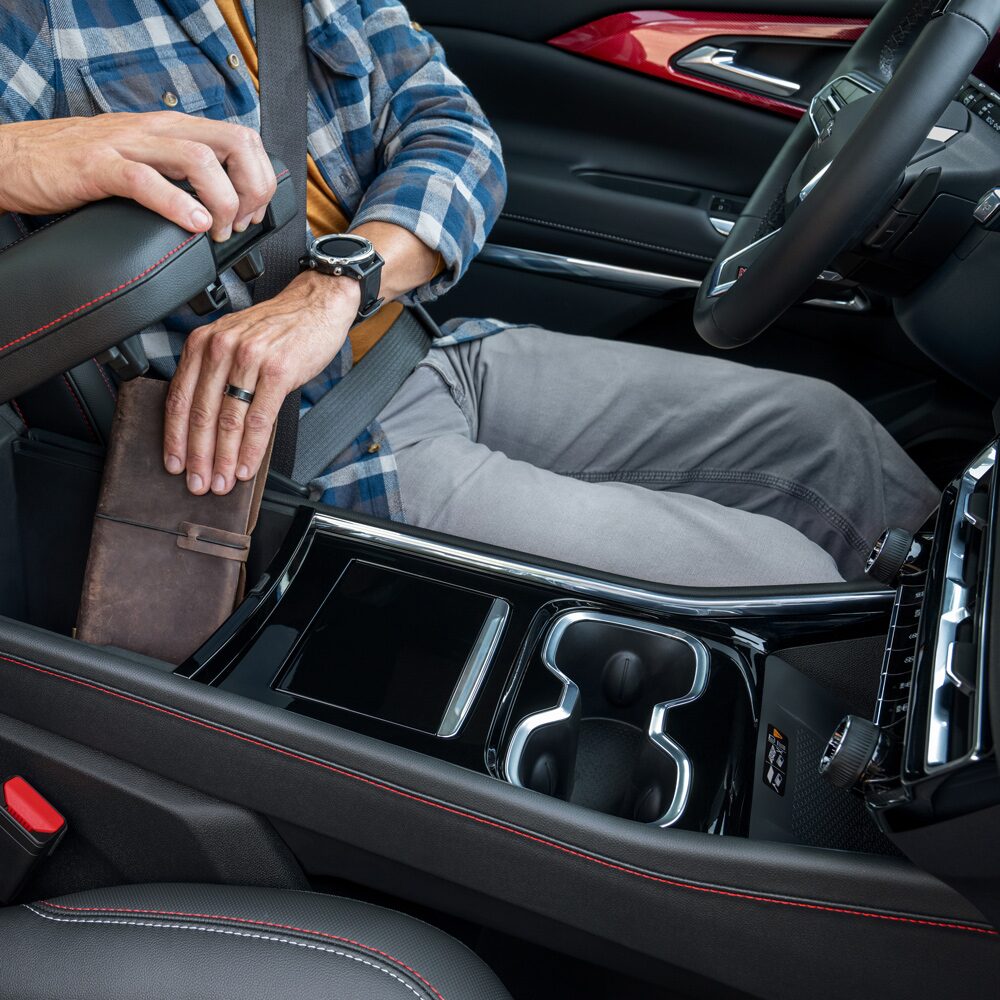 Comodidades del interior de la Chevrolet Traverse.