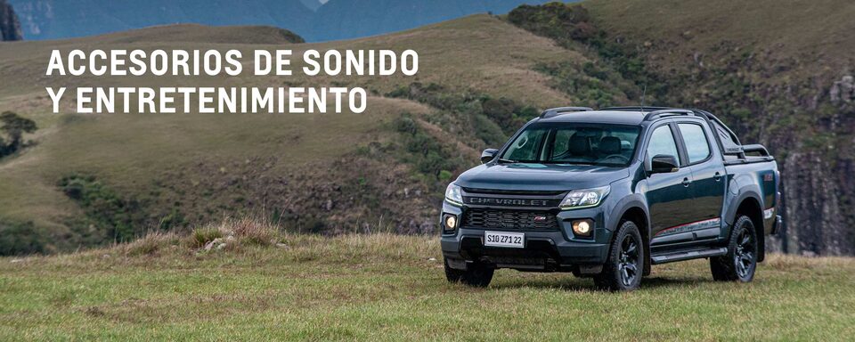 Equipa tu Chevrolet S10 con accesorios de entretenimiento y sonido