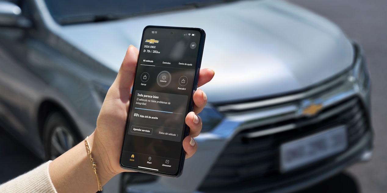 Conectividad entre aplicación myChevrolet y el Chevrolet Onix Plus