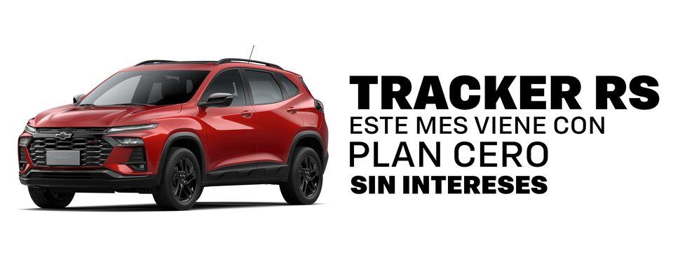 Tracker RS viene con plan cero sin intereses
