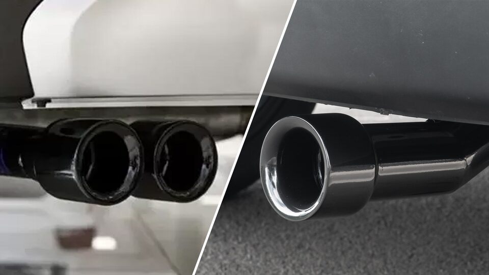 Accesorio punta de escape para la pick up Chevrolet Montana