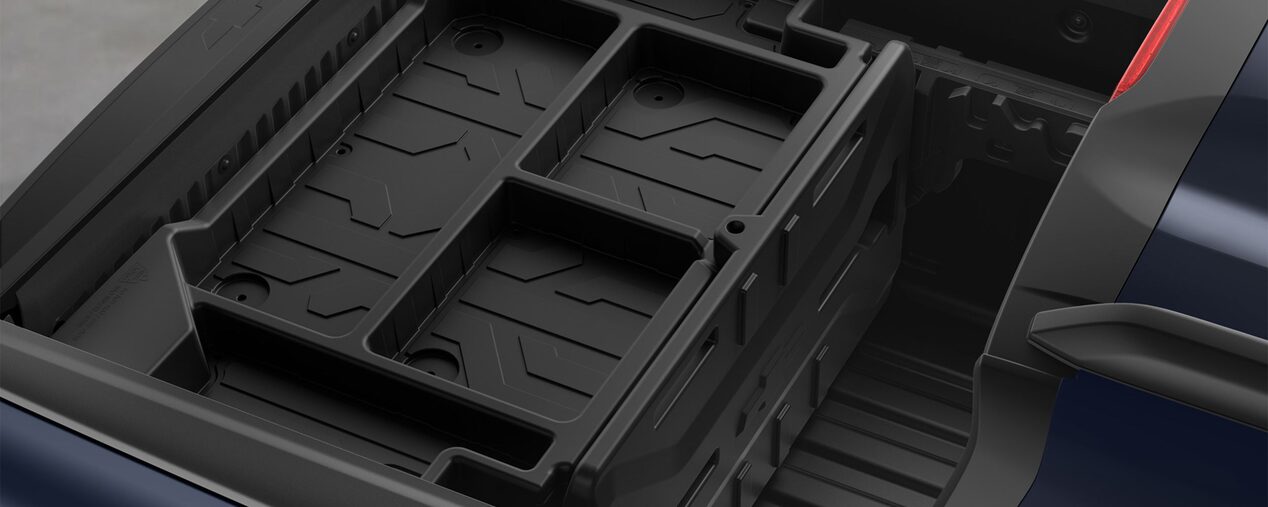 Vista superior de la caja Multi-Flex de la Chevrolet Montana.