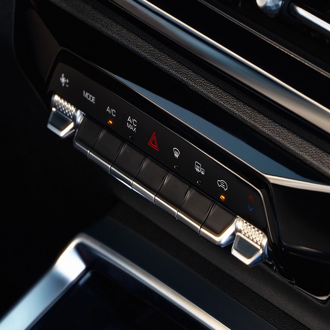 Controles del climatizador de la Chevrolet Groove.